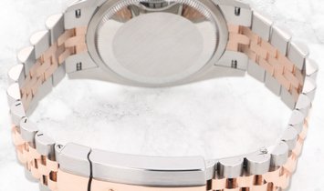 Rolex Datejust 36 126231-0021 Everose Rolesor Diamond Set White MOP Dial Jubilee Bracelet
