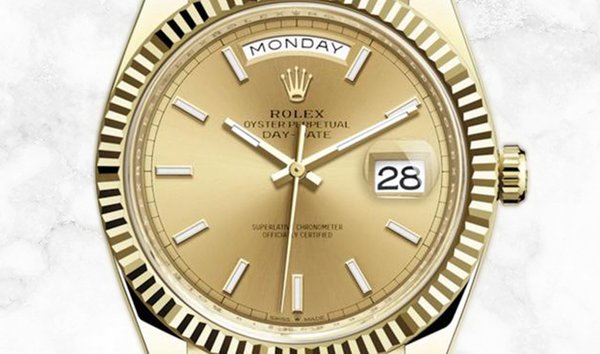 Rolex Day-Date 40 228238-0003 Yellow Gold Champagne Coloured Dial President Bracelet (11191551)