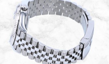 Rolex Datejust 36 126234-0027 White Rolesor Black Diamond Set Dial Jubilee Bracelet