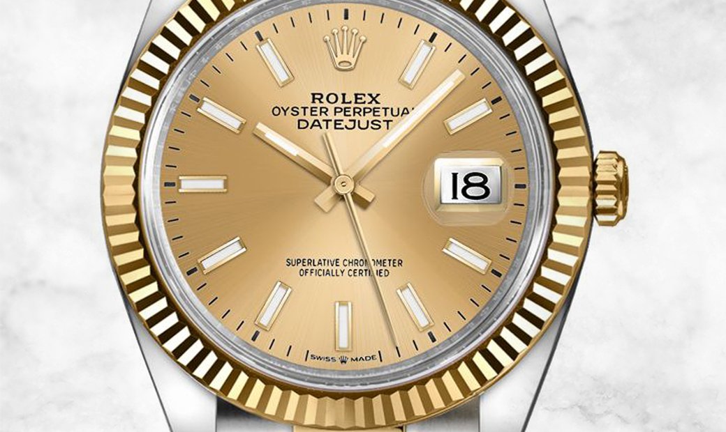 Rolex Datejust 36 126233-0016 Yellow Rolesor Champagne Coloured Dial Oyster Bracelet