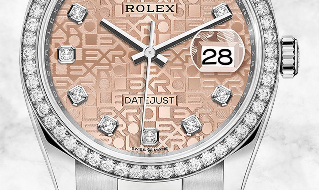 Rolex Datejust 36 126284RBR-0016 White Rolesor Pink Jubilee Diamond Set Dial and Bezel 