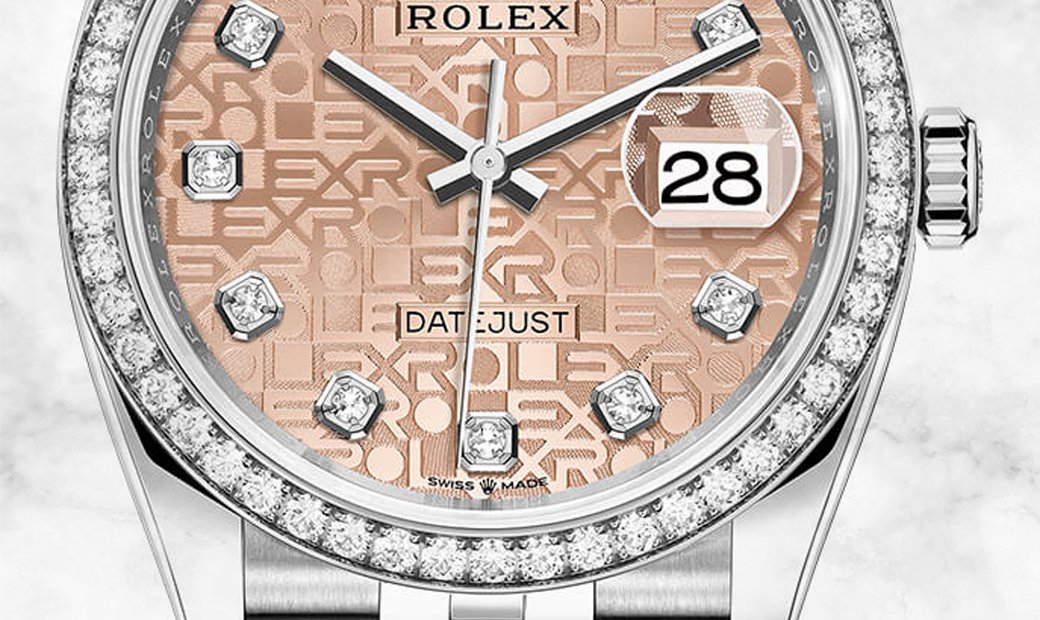 Rolex Datejust 36 126284RBR-0015 White Rolesor Pink Jubilee Diamond Set Dial and Bezel