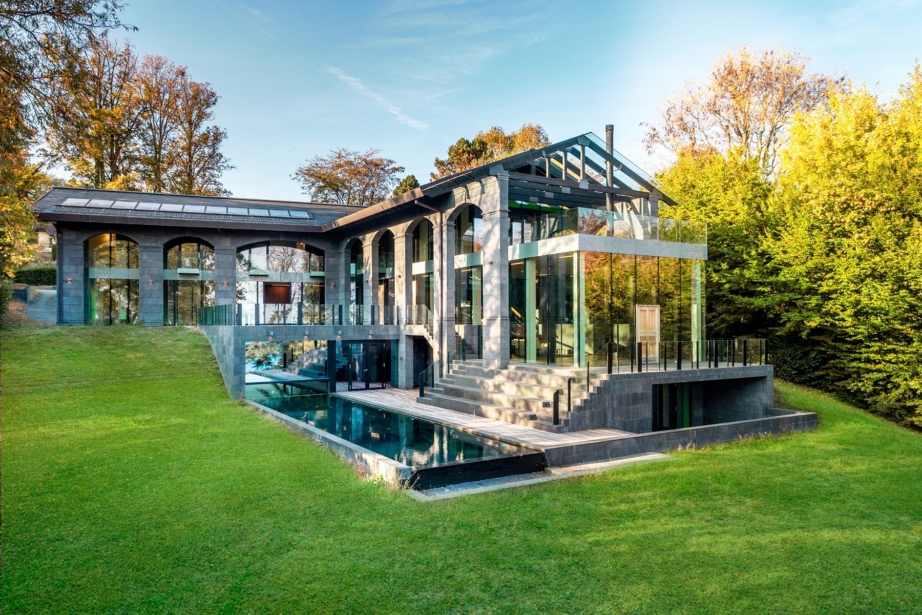 Stunning Architect Designed House In Bursinel, Vaud, Switzerland For