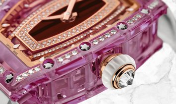 Richard Mille RM 07-02 Pink Lady Sapphire Red Gold Jasper and Diamond Centre