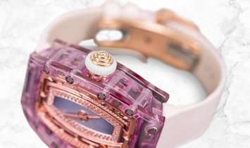 Richard Mille RM 07-02 Pink Lady Sapphire Red Gold Smokey Mother of Pearl and Diamond Centrepiece