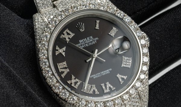 Rolex Datejust 41 126300 Diamond Set by ELITA with Dark Grey Dial Roman Numerals (11226759)
