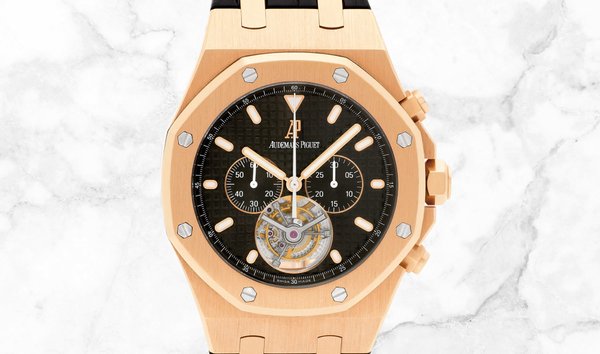 Audemars Piguet Royal Oak Tourbillon Chronograph 25977OR.OO.D002CR.01 Rose Gold Black Dial (11231838)
