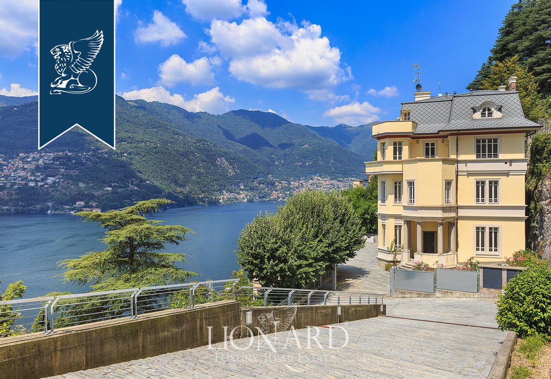 Stunning Period Villa With A View Of Lake Como In Blevio, Lombardy ...