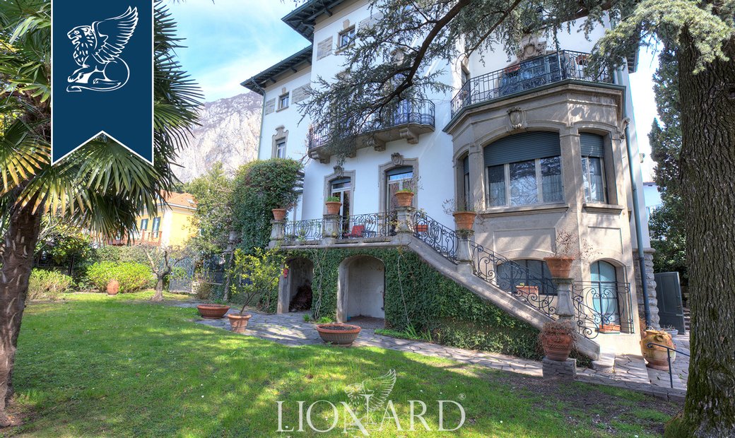Villa De Estilo Art Nouveau Frente Al Lago En En Lecco, Lombardía