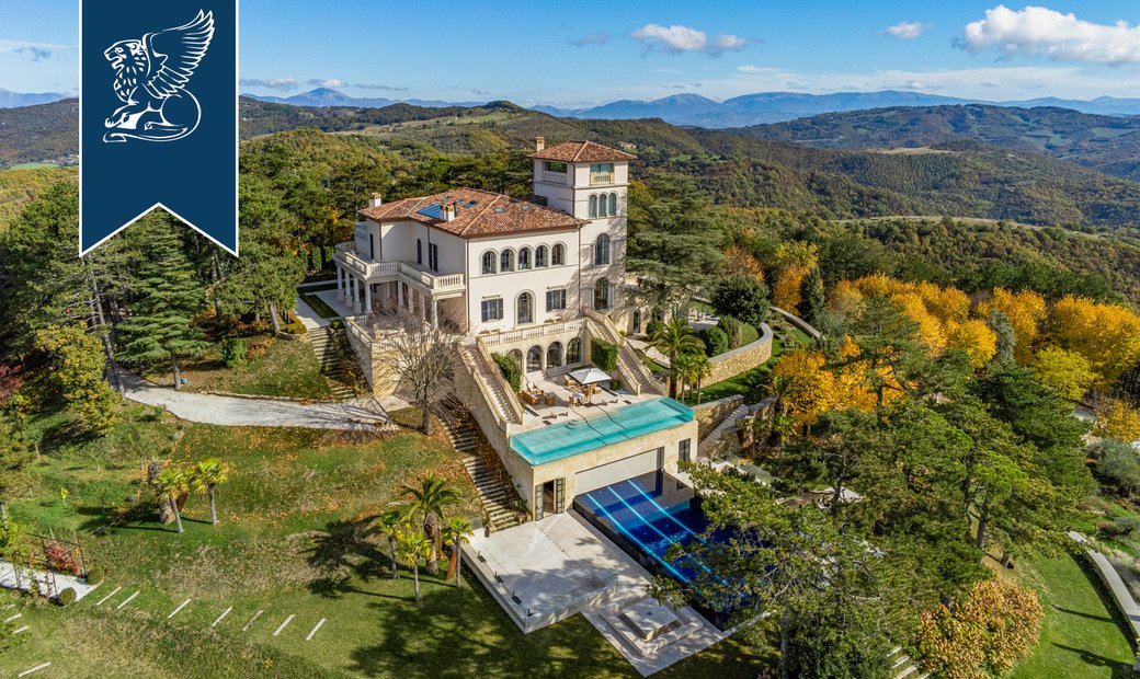 Prestigious Luxury Villa For Sale In Gubbio In Umbria, Italy For Sale