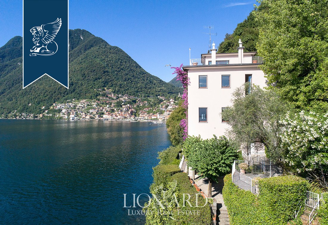 Lake Front Villa By Lake Como In Argegno, Lombardy, Italy For Sale