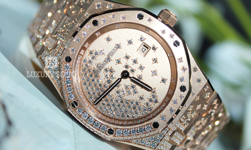 AUDEMARS PIGUET ROYAL OAK QUARTZ STAR DIAMOND-SET REF 67654OR.ZZ.1264OR.01