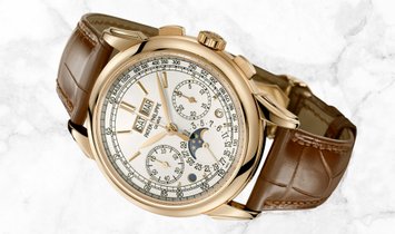 Patek Philippe Grand Complications 5270J-001 Chronograph Perpetual Calendar Yellow Gold Silvery Dial