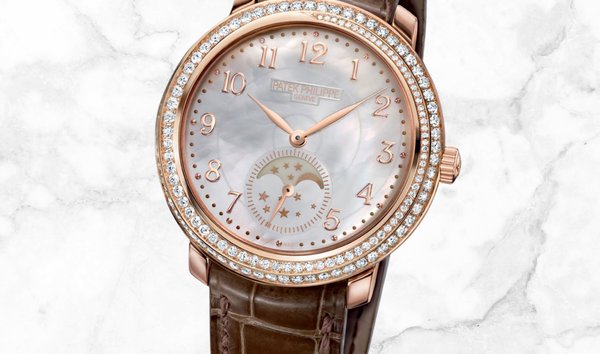 Patek Philippe Complications 4968R-001 Diamond Ribbon Joaillerie, Moon Phases Rose Gold Diamonds (11252622)