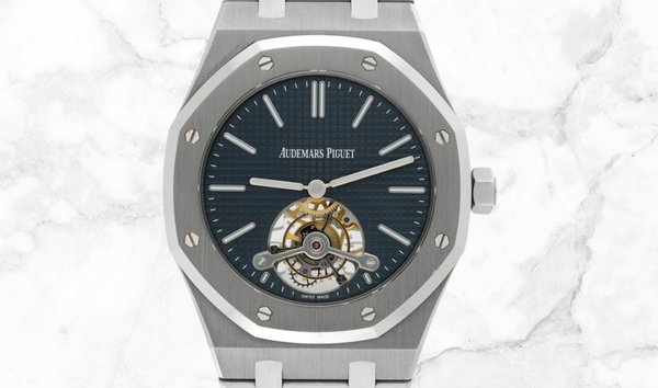 Audemars Piguet 26510ST.OO.1220ST.01 Royal Oak Tourbillon Extra-Thin Stainless steel Blue Dial (11253227)