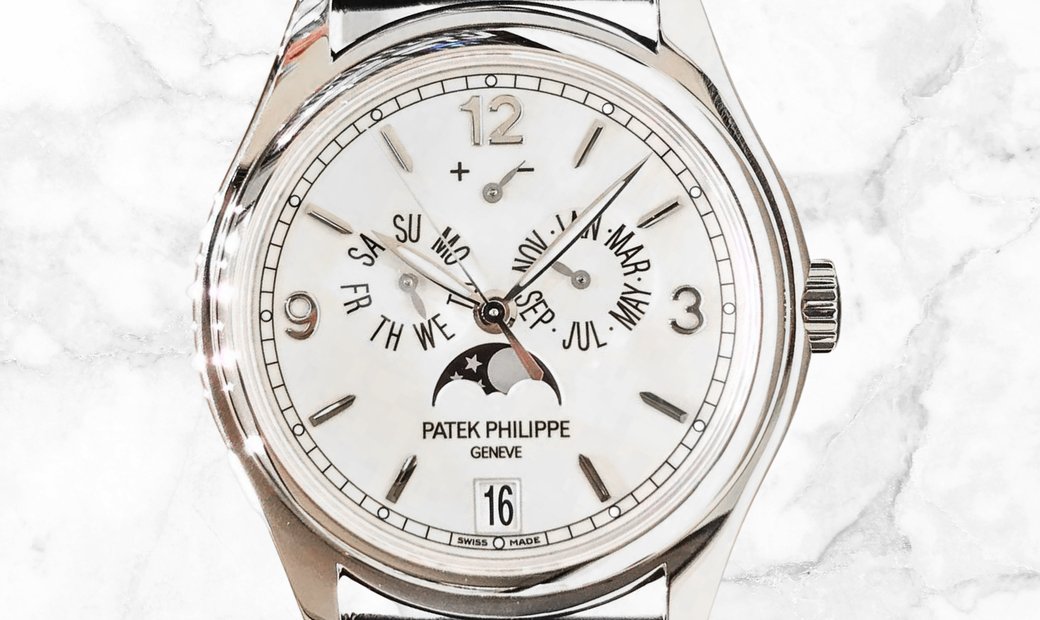 Patek Philippe Complications 5146G-001 Annual Calendar Moonphases White Gold Cream Dial