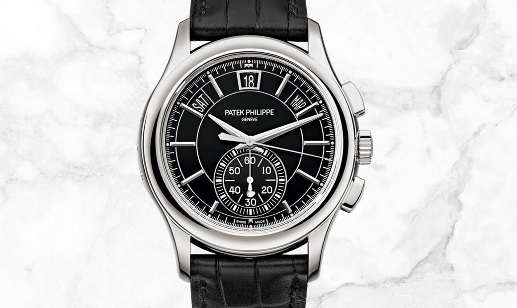 Patek Philippe Complications 5905P-010 Flyback Chronograph Platinum with Ebony Gray Dial