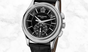 Patek Philippe Complications 5905P-010 Flyback Chronograph Platinum with Ebony Gray Dial