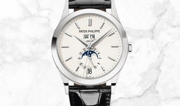 Patek Philippe Complications 5396G-011 Annual Calendar Moon Phases White Gold 