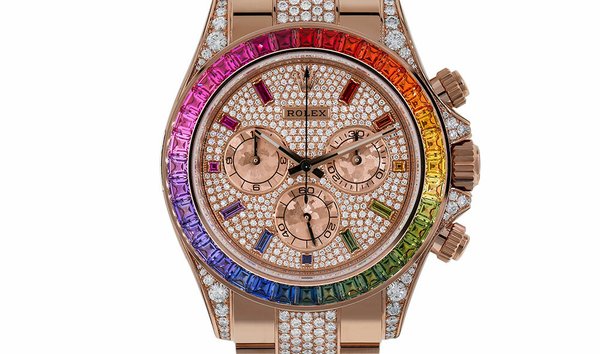 rolex rainbow full diamond