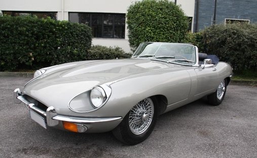 1969 Jaguar E-Type in Brescia, Italy 1