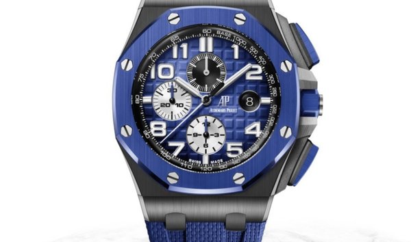 Audemars Piguet 26405CE.OO.A030CA.01 Royal Oak Offshore Chronograph Black Ceramic Smoked Blue Dial (11277856)