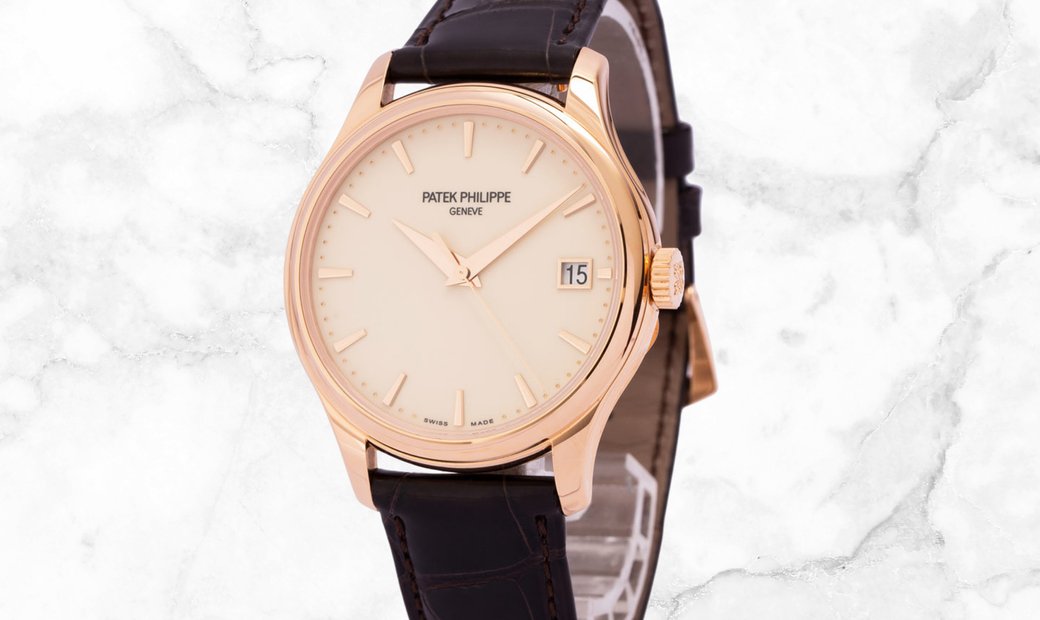 Patek Philippe Calatrava 5227R-001 Date and Sweep Seconds in Rose Gold Ivory Lacquered Dial