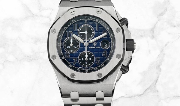 Audemars Piguet 26470PT.OO.1000PT.02 Royal Oak Offshore Chronograph 950 Platinum Smoked Blue Dial (11280661)