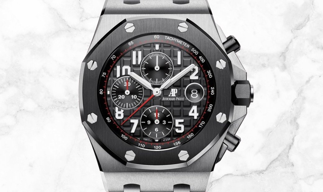 Audemars Piguet 26470SO.OO.A002CA.01 Royal Oak Offshore Chronograph Stainless Steel Black  Dial