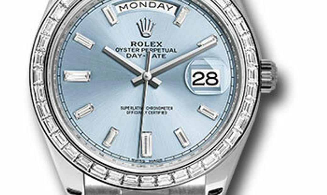 ROLEX OYSTER PERPETUAL DAY-DATE 228396TBR IBBDP PLATINUM