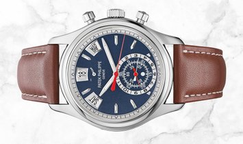 Patek Philippe Complications 5960/01G-001 Flyback Chronograph Annual Calendar White Gold