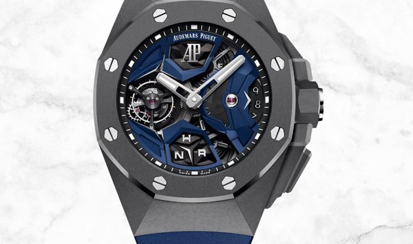 Audemars Piguet 26589IO.OO.D030CA.01 Royal Oak Concept Flying Tourbillon GMT Sandblasted Titanium (11287407)