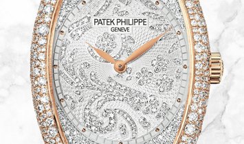 Patek Philippe Gonodolo 7099R-001 Haute Joaillerie Rose Gold Guilloched Diamond Set