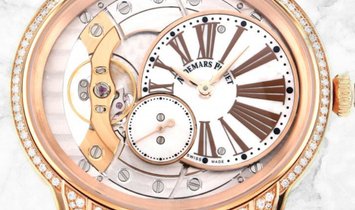 Audemars Piguet 77247OR.ZZ.1272OR.01 Millenary Hand-Wound 18K Rose Gold White Mother-of-Pearl Dial
