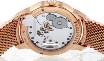 Audemars Piguet 77247OR.ZZ.1272OR.01 Millenary Hand-Wound 18K Rose Gold White Mother-of-Pearl Dial