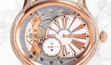 Audemars Piguet 77247OR.ZZ.A812CR.01 Millenary Hand-Wound 18K Rose Gold White Mother-of-Pearl Dial