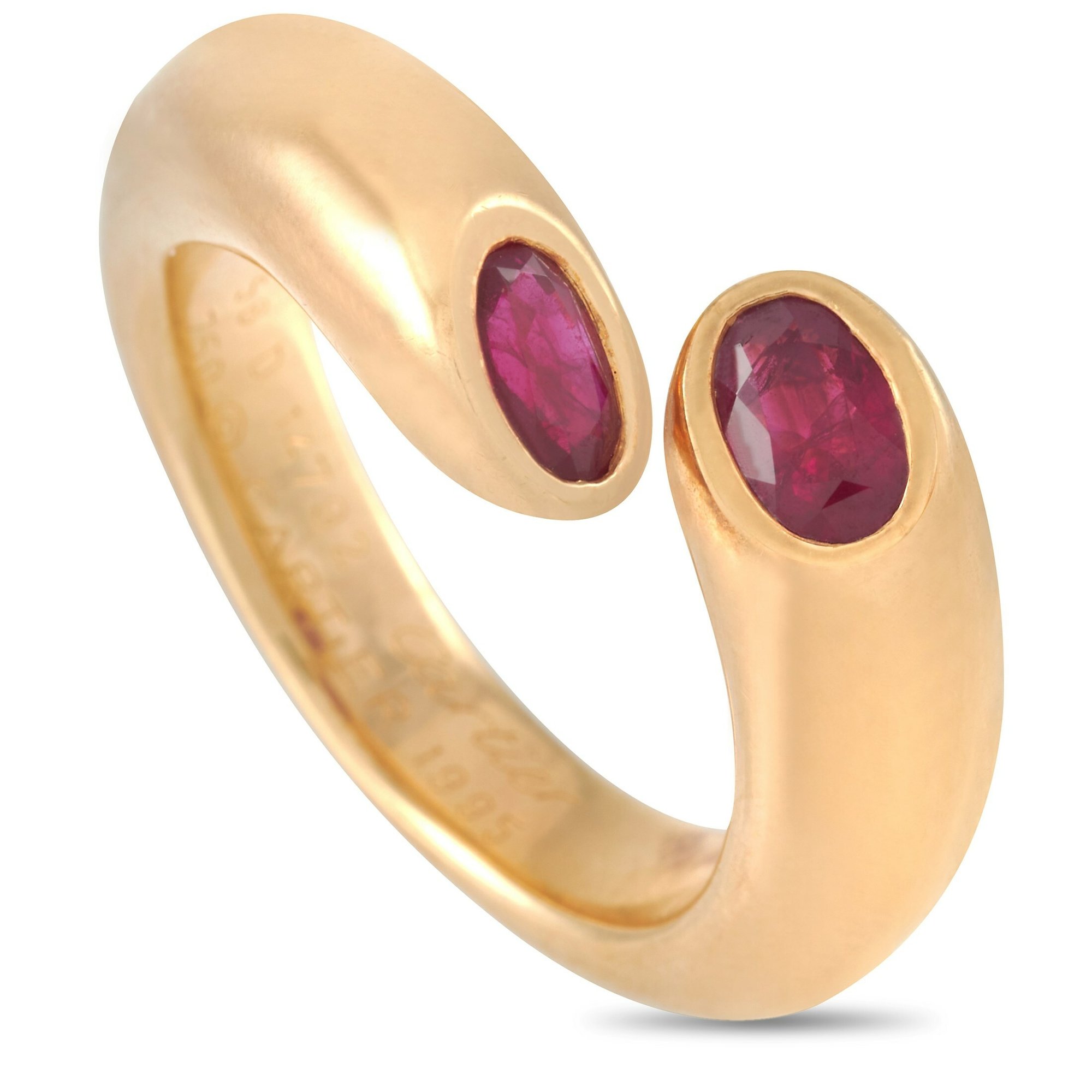 cartier ellipse ruby ring