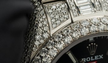 Rolex Sky-Dweller 326934 Bespoke Oystersteel and White Gold Diamond Set