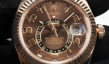 Rolex Sky-Dweller 326935 Everose Gold Chocolate Dial 