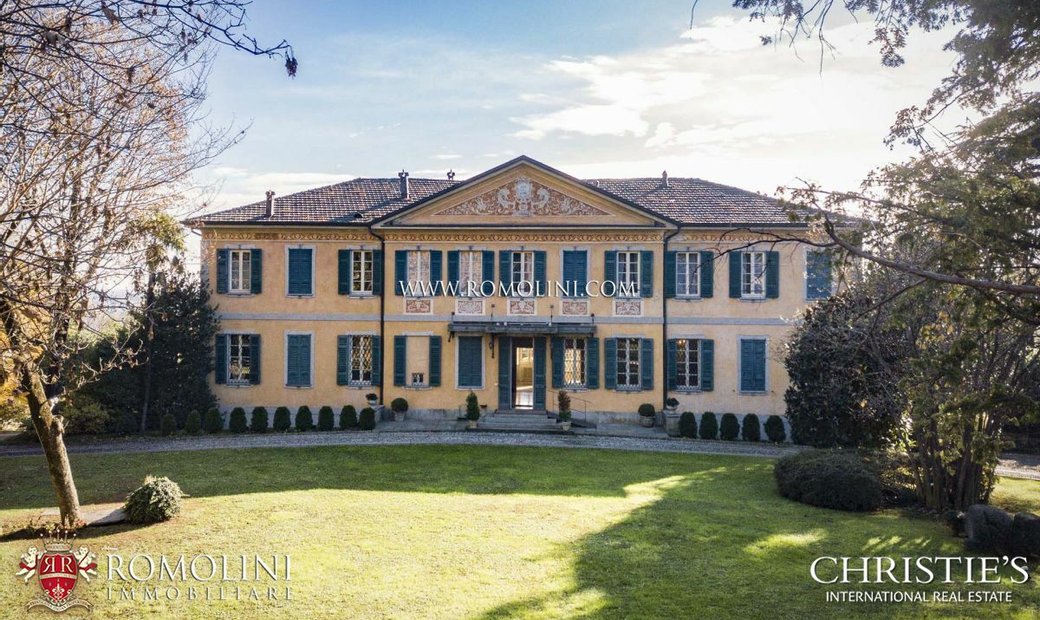 Lombardy Historic Villa For Sale One Hour Drive In Varese, Lombardy