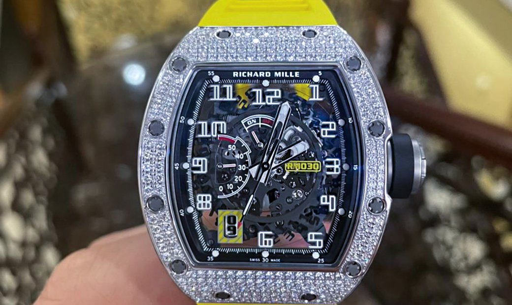 Richard Mille [NEW] RM 030 White Gold Diamonds Watch