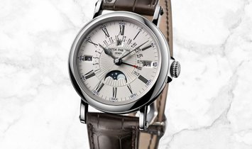 Patek Philippe Grand Complications 5159G-001 Perpetual Calendar with Retrograde Date Hand White Gold