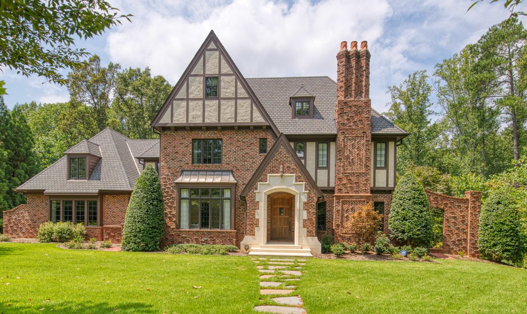 A Stunning Tudor Home In Raleigh, North Carolina, United States For