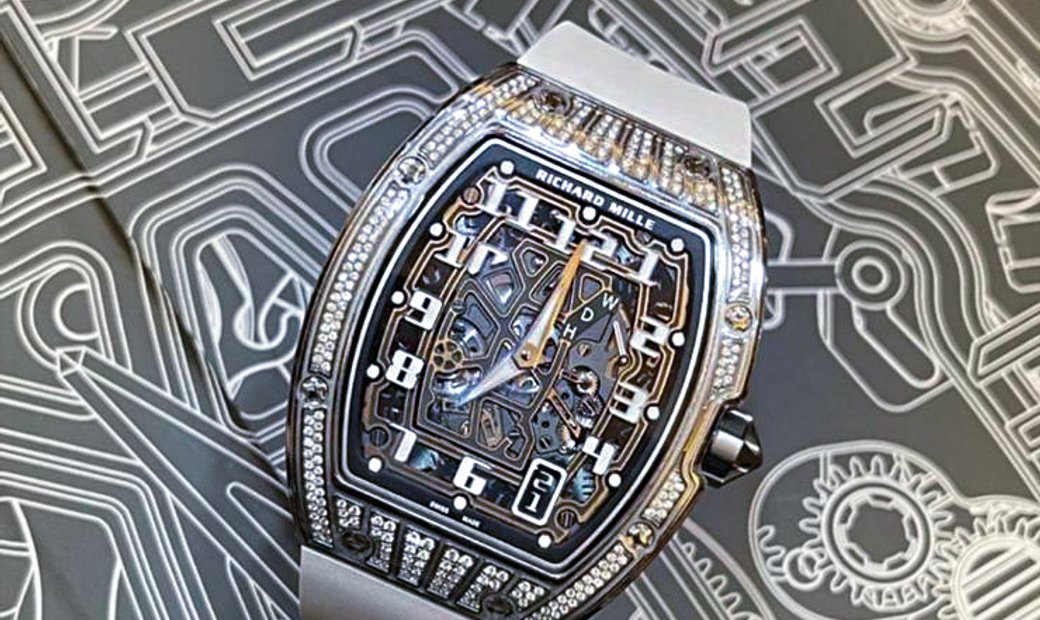 Richard Mille [99% NEW] RM 67-01 Titanium Med Set Diamonds Auto Extra Flat
