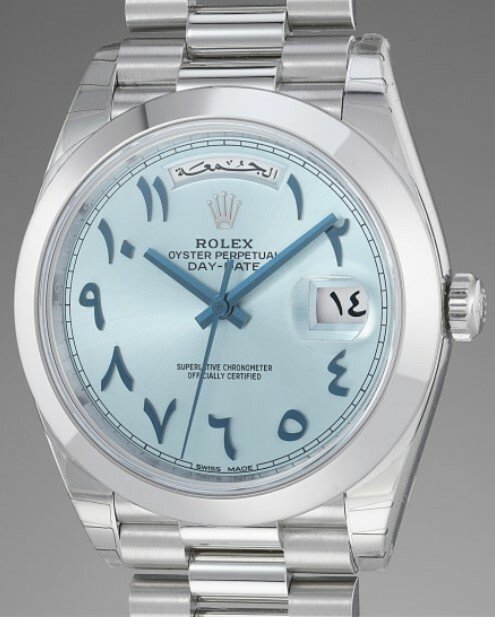 rolex president arabic dial