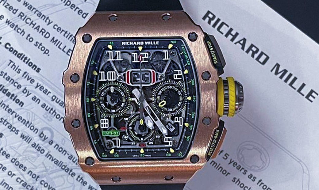 Richard Mille [2019 MINT] RM 11-03 Rose Gold & Titanium Automatic Flyback Chronograph