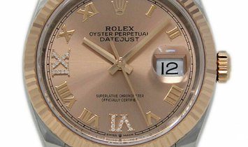 ROLEX OYSTER PERPETUAL DATEJUST 36 126231 ROSE ROMAN DIAL