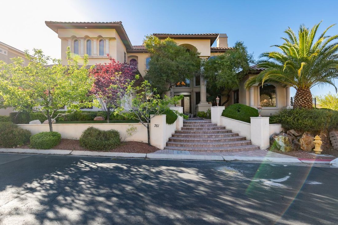 Custom Home In The Guard Gated Community Of In Henderson, Nevada