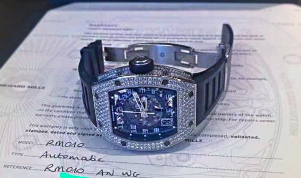Richard Mille RM 010 White Gold Full Set Diamonds (11402015)