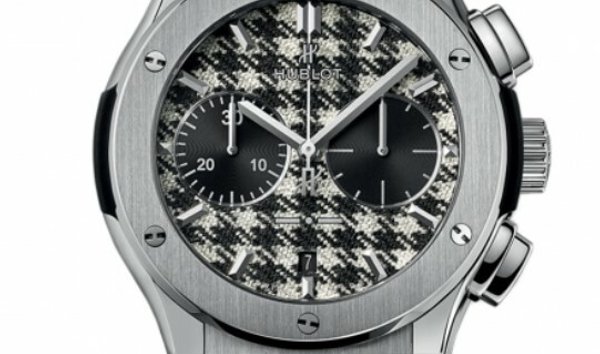 HUBLOT CLASSIC FUSION CHRONOGRAPH ITALIA INDEPENDENT PIEDS-DE-POULE TITANIUM 521.NX.2702.NR.ITI17 (11116878)